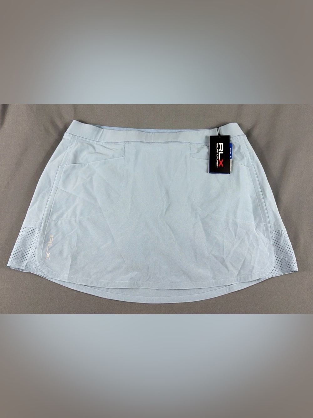 RLX Ralph Lauren Womens Golf Skort Large Slate Polyester Spandex MSRP $128
